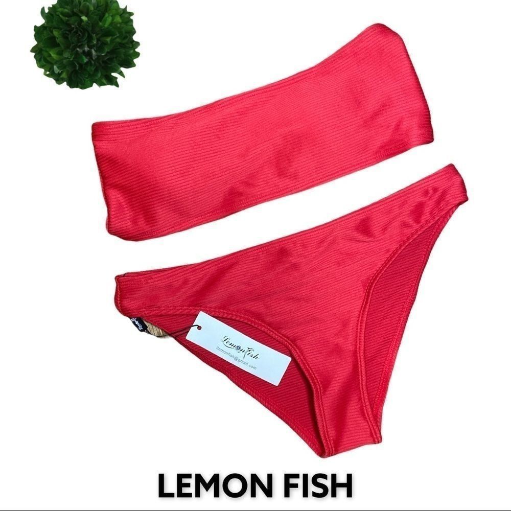 Lemon Fish Red Bikini